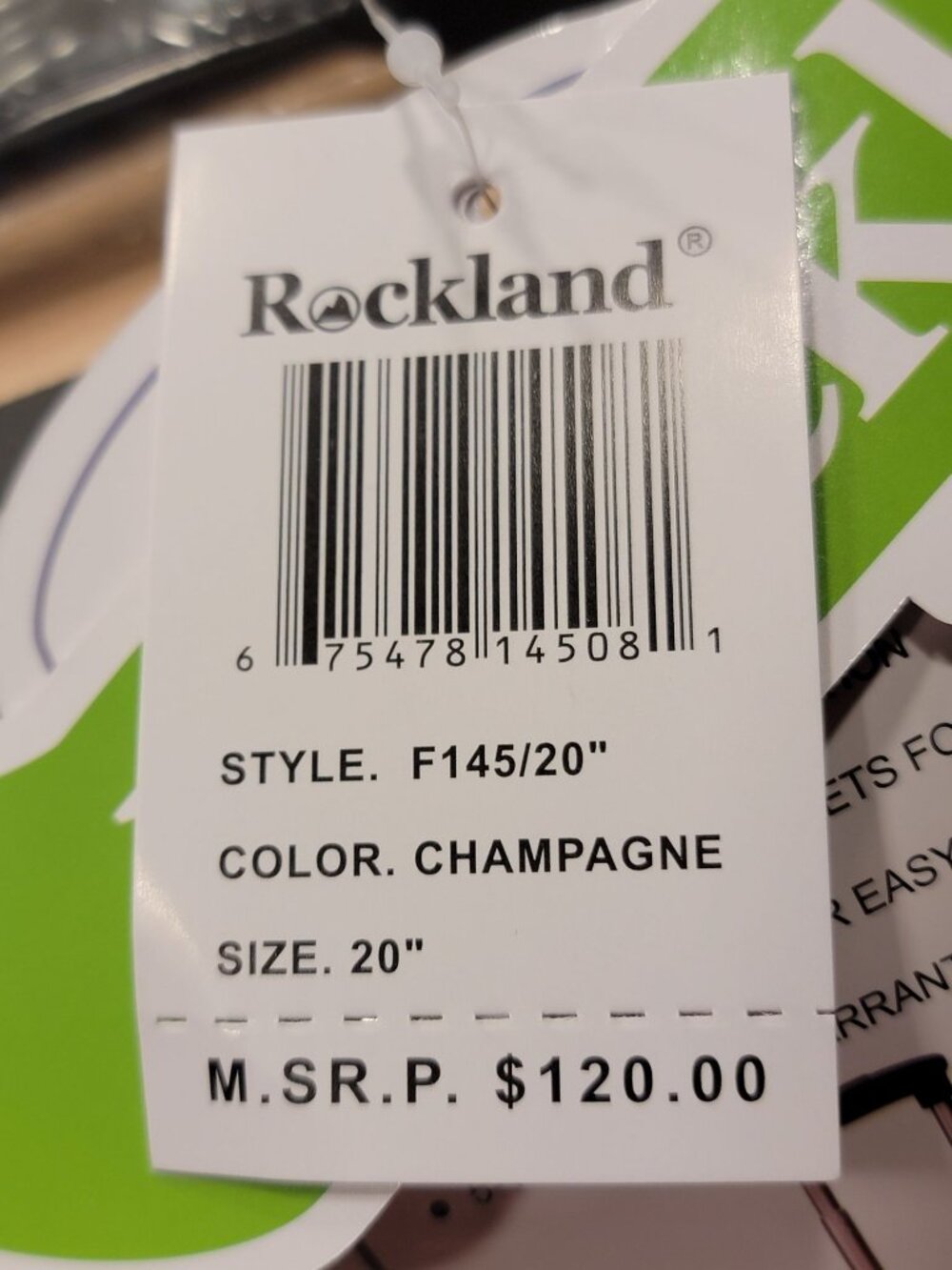 Rockland Melbourne 20" Expandable Spinner Suitcase Hard Shell Luggage Champagne - Picture 6 of 7